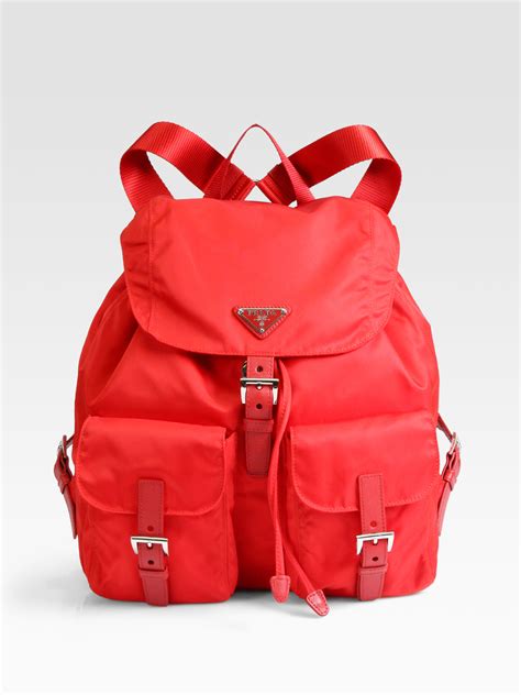 red flower prada back pack|prada backpacks for women.